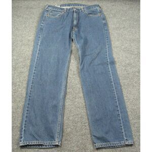 Levis‎ 505 Jeans Mens 36x32 Blue Regular Fit Medium Wash Denim